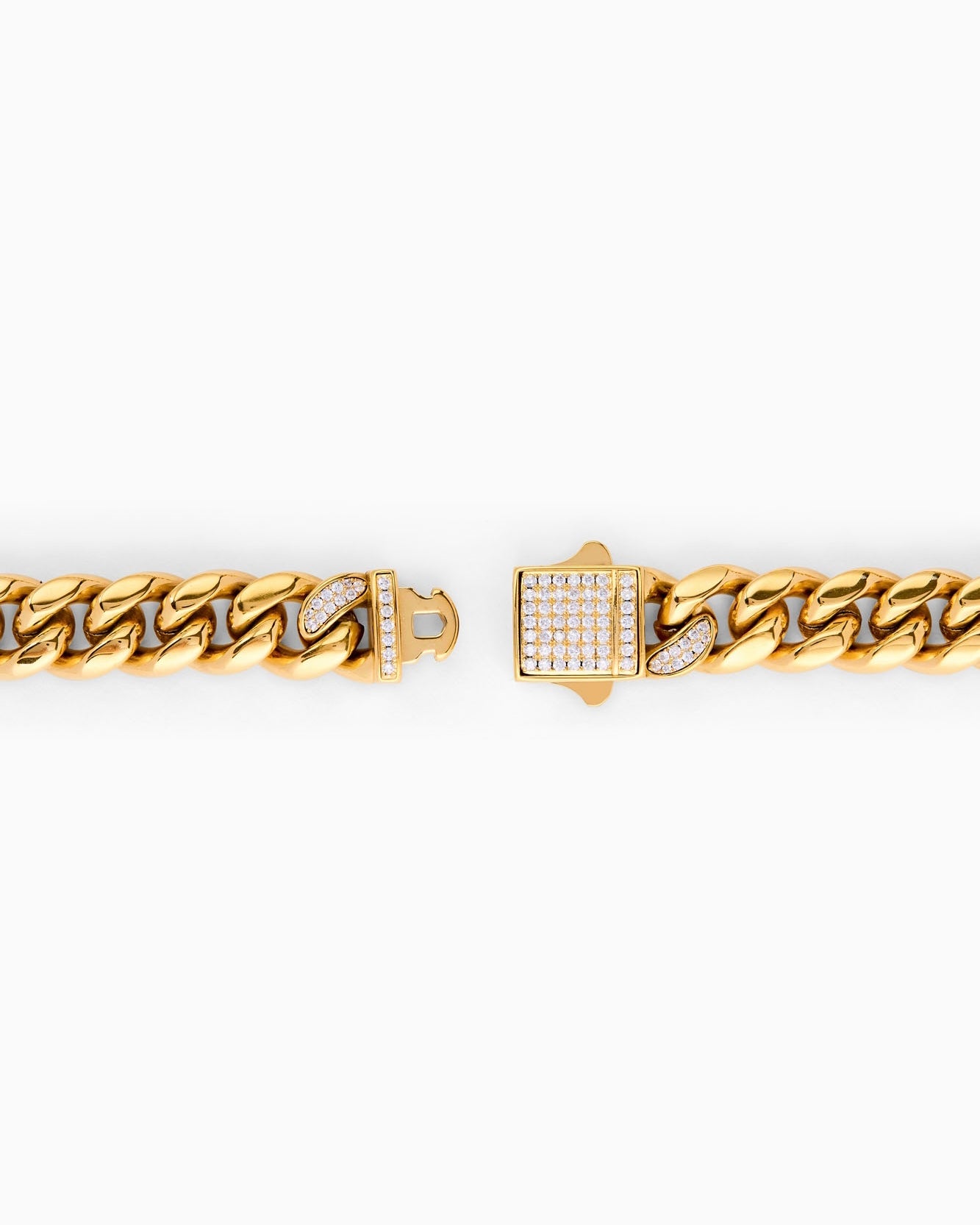 Cuban Iced Chain (Gold) 12mm