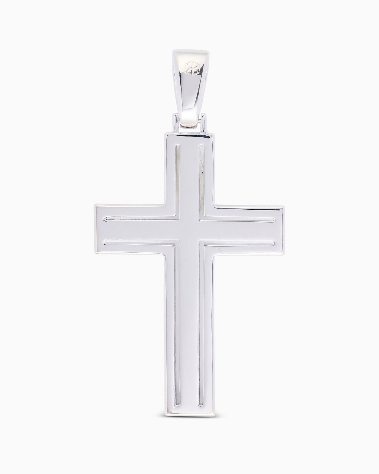 Double Iced Cross (Silver)