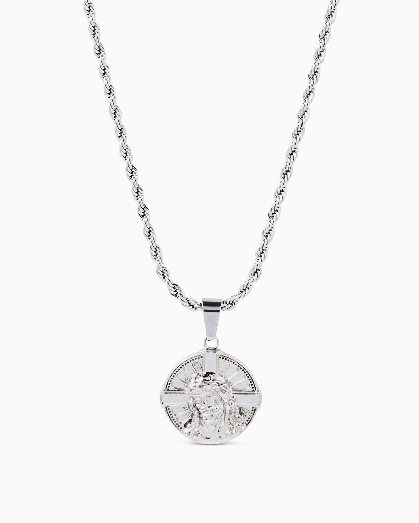 Jesus X Pendant & Chain (Silver)