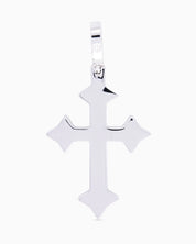 Iced Cross Onyx (Silver)