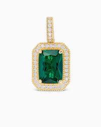 Thumbnail for Emerald Pendant (Gold) Iced