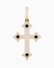 Iced Cross Onyx (Gold)