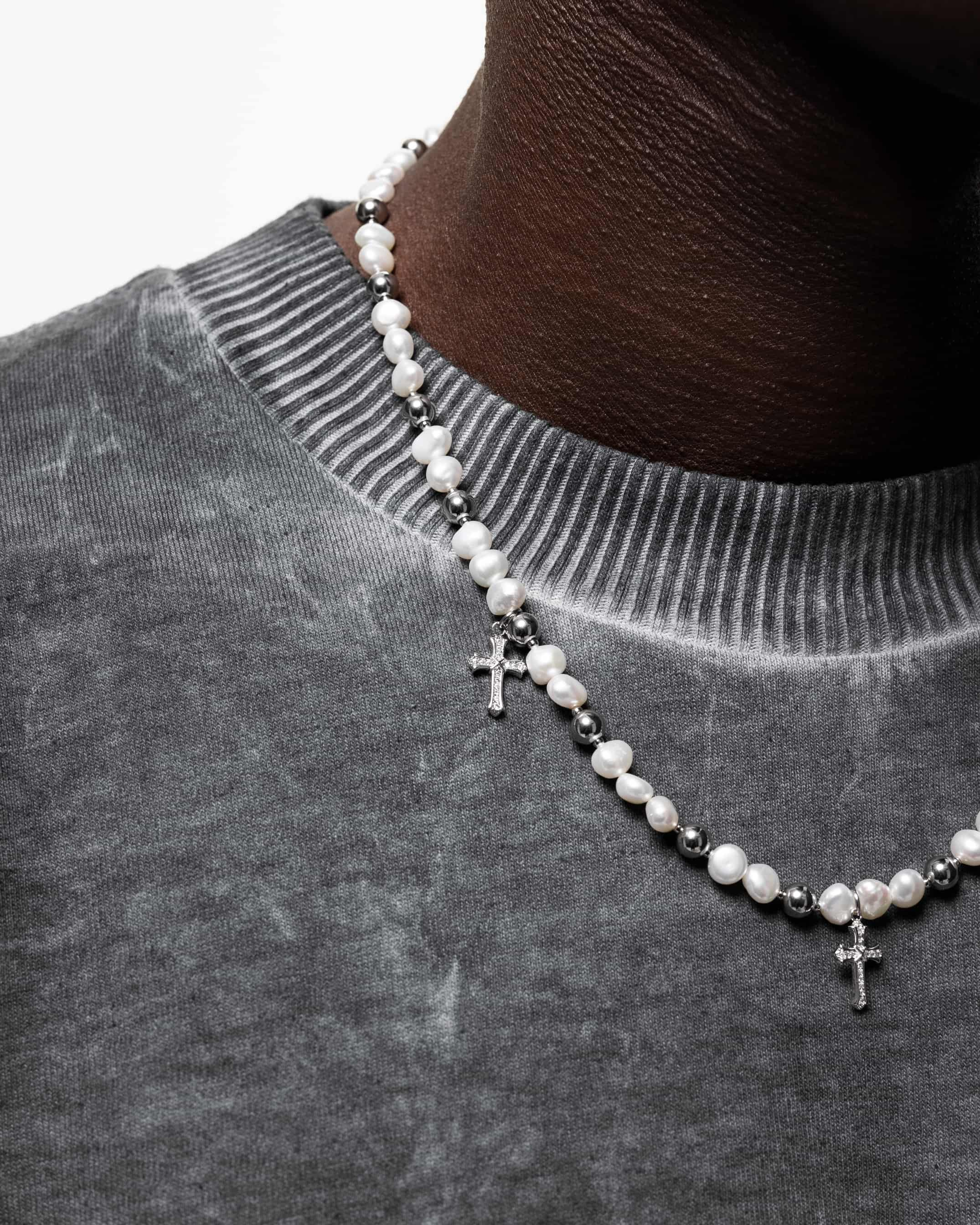 Pearl Necklace Cross