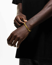 Cuban Bracelet (Gold) 8mm