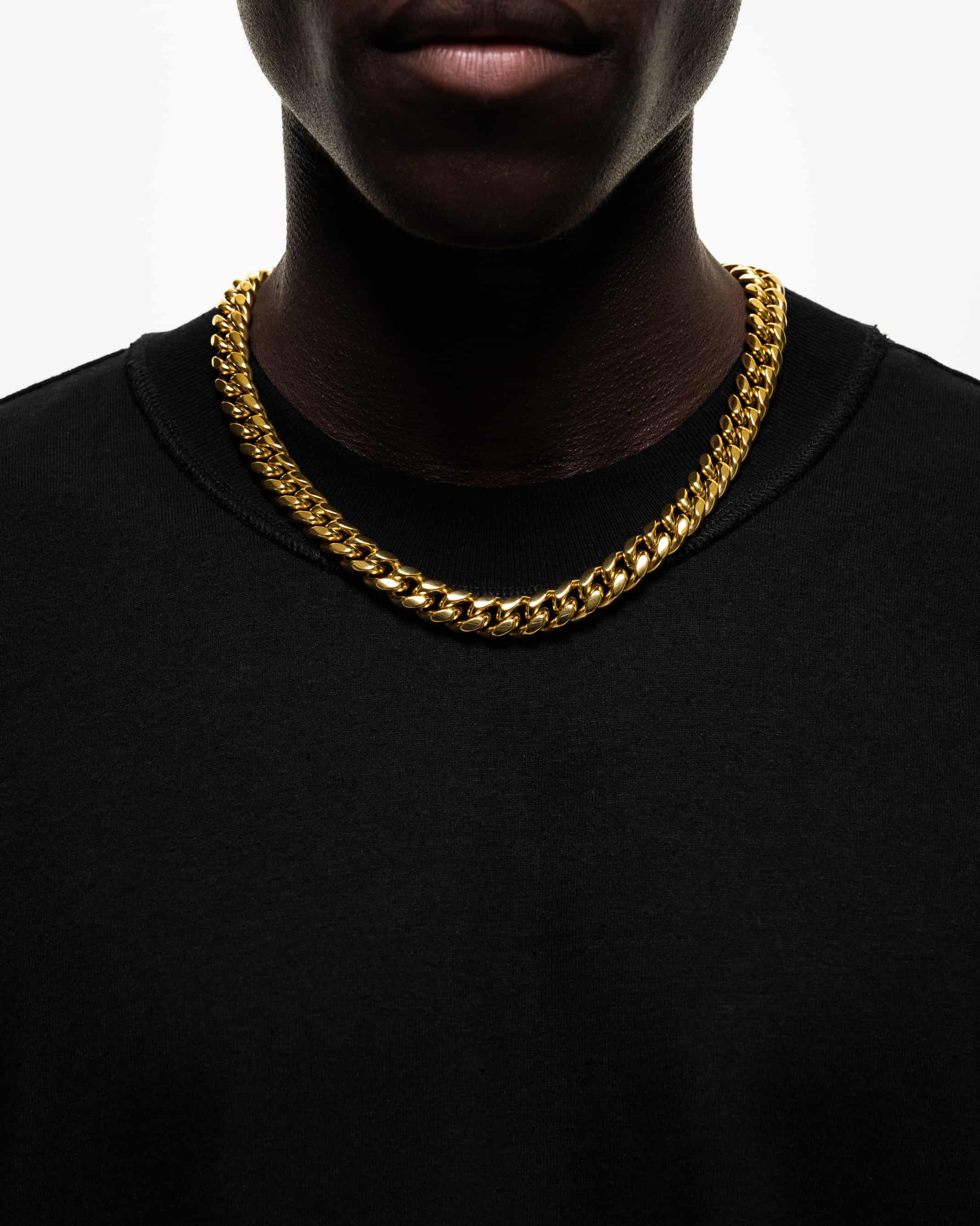 Cuban Iced Chain (Gold) 12mm