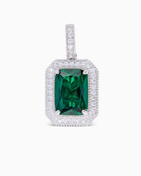 Thumbnail for Emerald Pendant (Silver) Iced